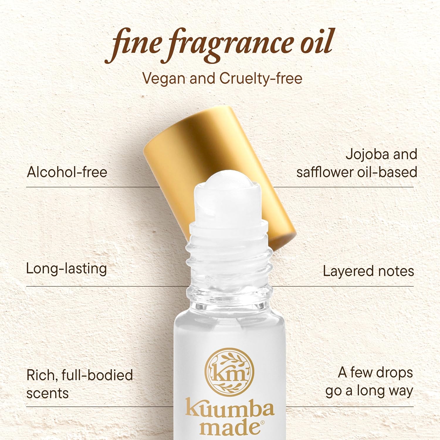 Kuumba Made Arabian Musk Fragrance Oil, Long-Lasting Scented Oil Perfume Roller, Vegan, Alcohol-Free, 0.15 Fl Oz - Image 4