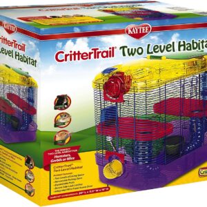 Kaytee CritterTrail Two Level Habitat for Pet Dwarf Hamsters, Gerbils or Mice