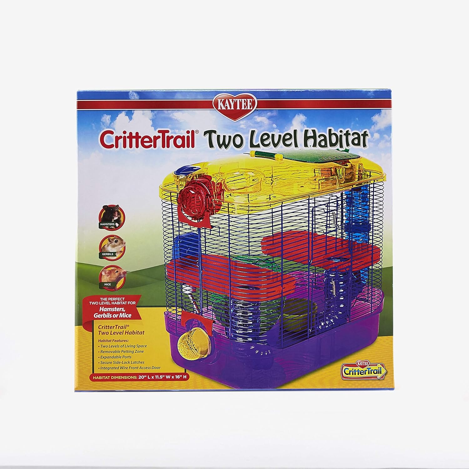 Kaytee CritterTrail Two Level Habitat for Pet Dwarf Hamsters, Gerbils or Mice - Image 4