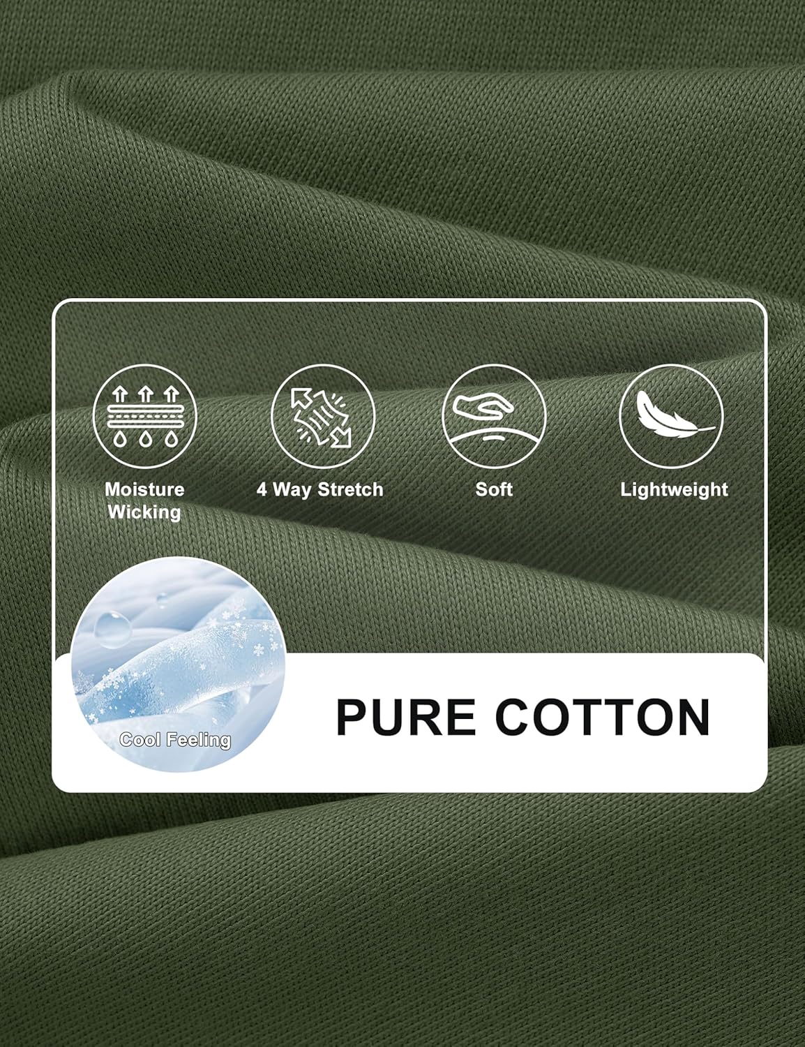 Cotrasen Mens T-Shirts Cotton Short Sleeve Pocket Tee Shirt Casual Crew Neck Moisture Wicking Soft Basic T Shirts - Image 6