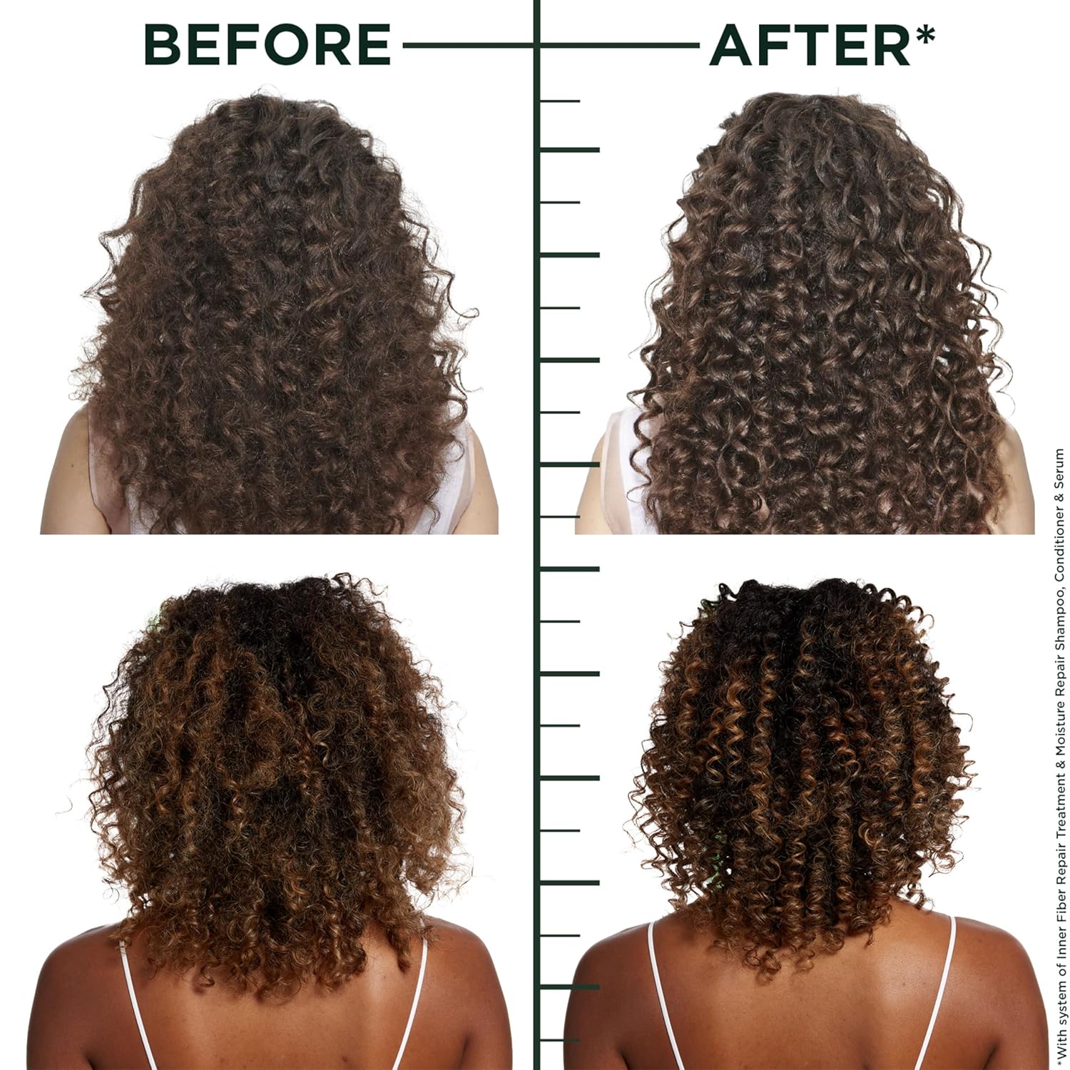 Garnier Fructis Hair Filler Moisture Repair Serum Treatment, Moisturizing Hair Serum for Curls and Waves with Hyaluronic Acid, 3.75 Fl Oz, 1 Count - Image 3