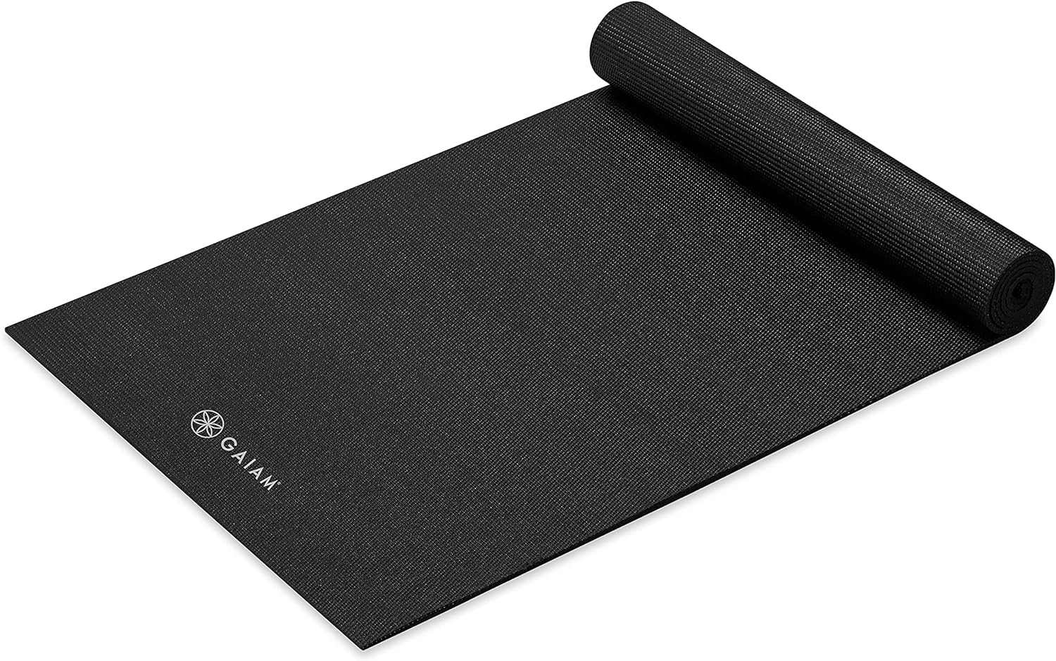 Gaiam Yoga Mat - Premium Solid Thick Non Slip Exercise & Fitness Mat for All Types of Yoga, Pilates & Floor Workouts