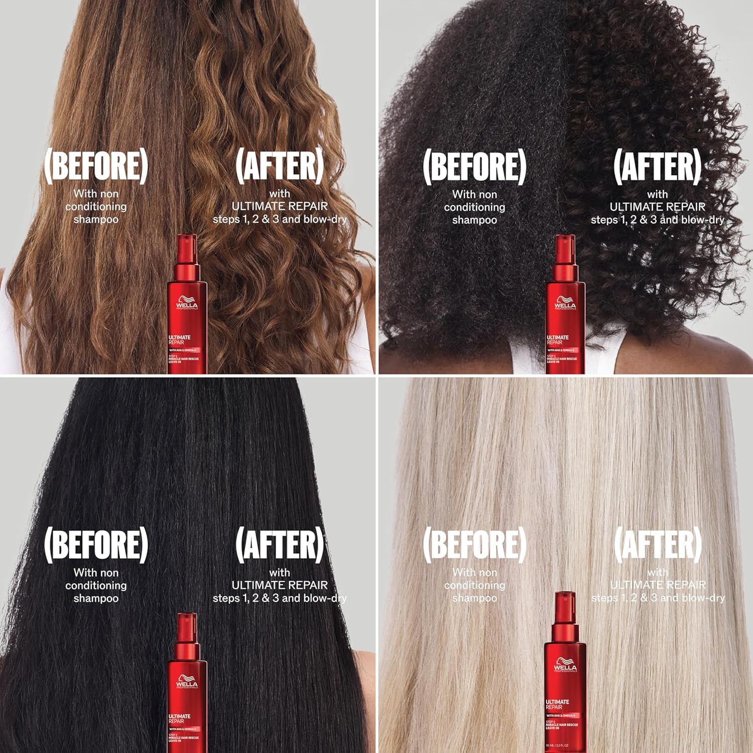 Wella Professionals ULTIMATE REPAIR Conditioner for Damaged Hair | Deeply Nourishing | Repairs, Strengthens, & Moisturizes with AHA & Omega-9 | For All Hair Types - Image 4
