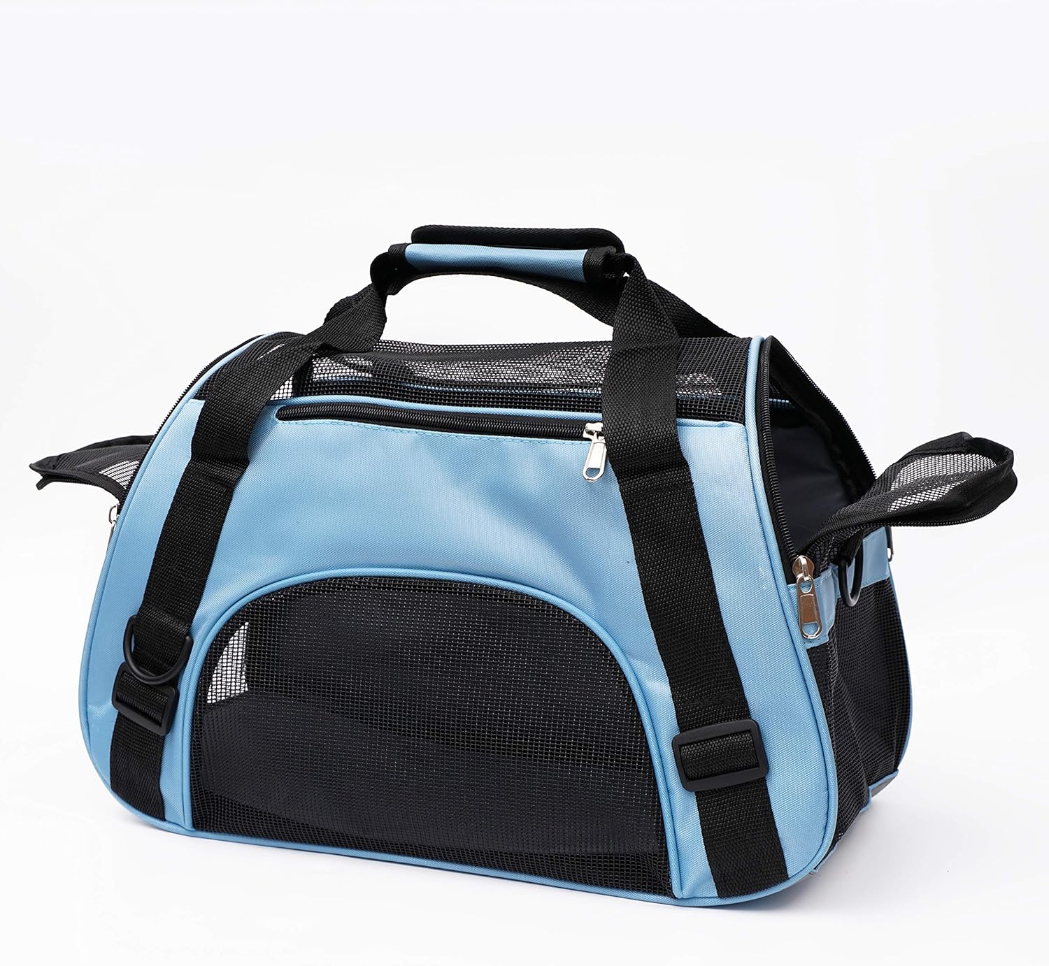 MuchL Pet Carrier Soft-Sided Carriers for Cat Carriers Dog Carrier for Small Medium Cats Dogs Puppies Pet Carrier Airline Approved Cat Dog Pet Travel Carrier (Small, Blue) - Image 4
