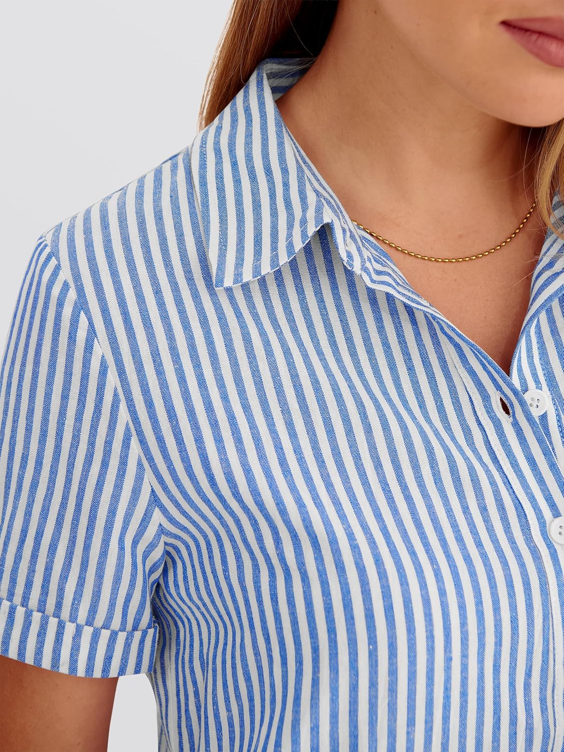 ANRABESS Womens Summer Shirt Dresses Casual Short Sleeve Button Tshirt Shift Short Polo Dress 2026 Beach Vacation Clothes - Image 6