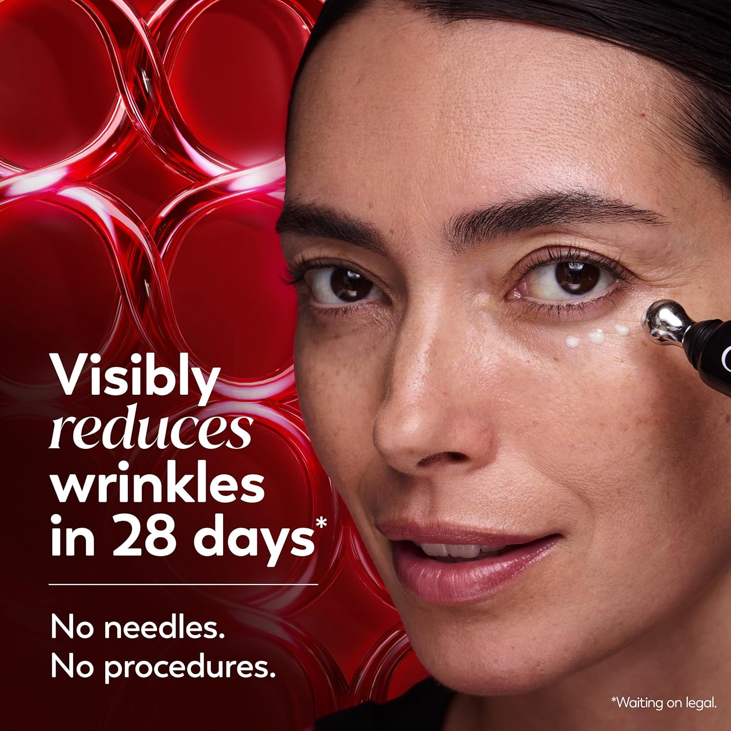 Olay Regenerist Under Eye Cream Roller, Eye Wrinkle Cream, Crows Feet & Bags Treatment, Anti-Wrinkle, Anti-Aging Serum, Fragrance-Free, Hexa-Repair Peptide & Bakuchiol, 0.7oz - Image 2