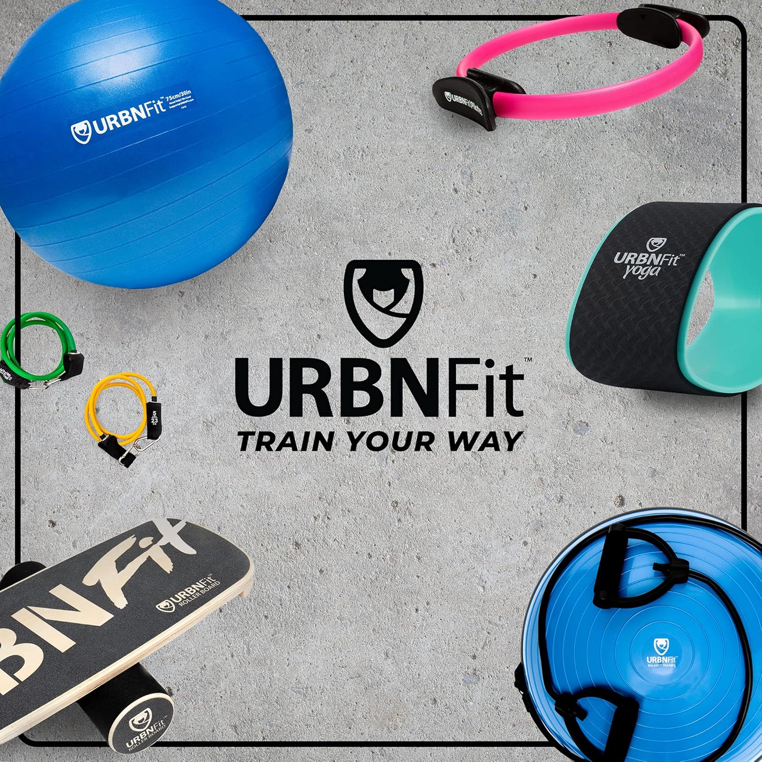 URBNFit Pilates Ring - 12" Magic Circle w/Dual Grip, Foam Pads for Inner Thigh Workout, Toning, Fitness & Pelvic Floor Exercise - Yoga Rings w/Bonus Exercise Guide - Image 9