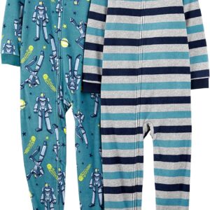 Simple Joys by Carter’s Kids’ Loose-fit Flame Resistant Fleece Footed Pajamas