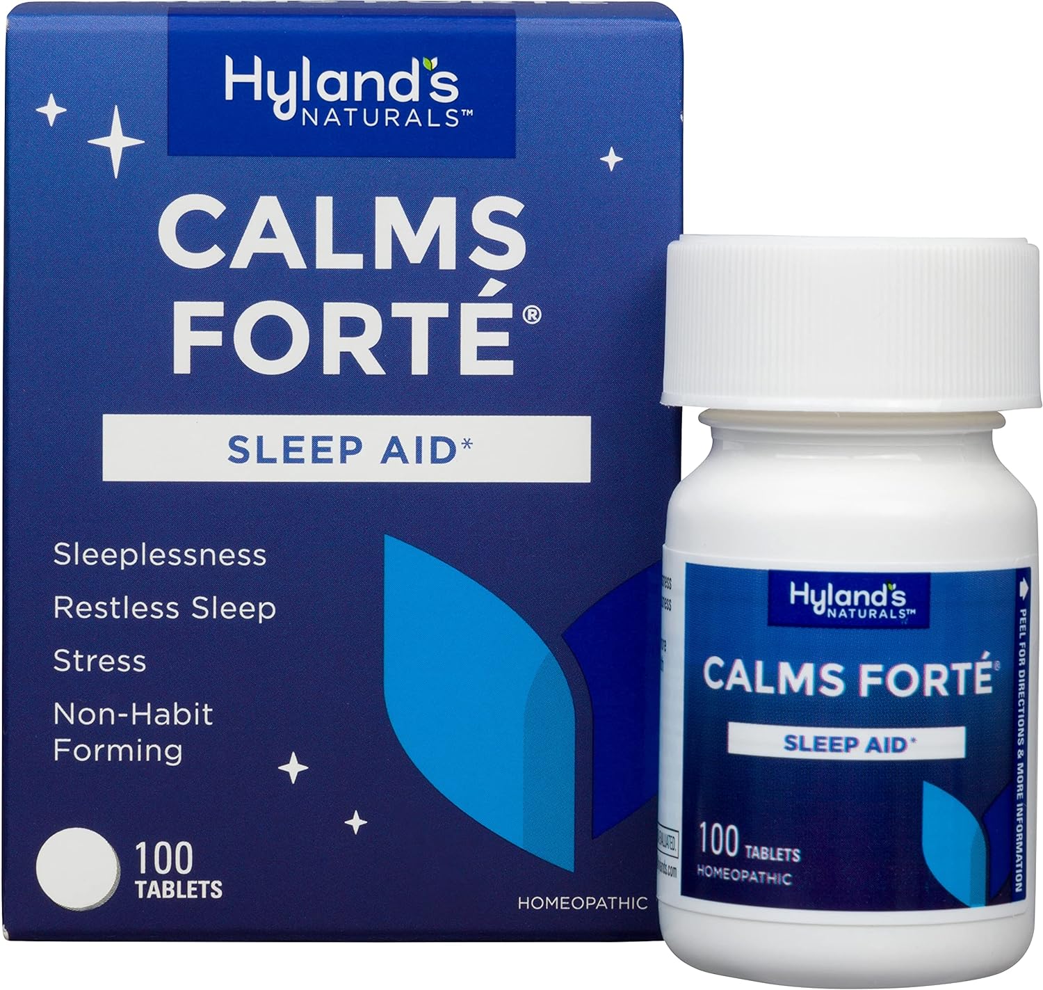 Hyland's Calms Forte Tablets, Natural Relief of Nervous Tension and Occasional Sleeplessness, 100 Count - Image 2