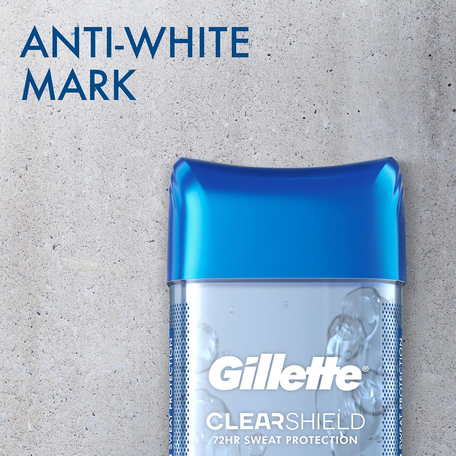 Gillette Antiperspirant and Deodorant for Men, 72hr Sweat & Odor Protection, Long Lasting Freshness, Anti-White Mark Technology, Clear Gel, Cool Wave Scent, 0.5 oz - Image 4