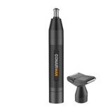 $16.99: ConairMan Nose Hair Trimmer for Men, Patent 360 Bevel Blade, Cordless, 2 Piece Set with Detail and Shaver Attachments