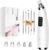 Rechargeable Blackhead Vacuum Pore Cleaner – 5 Attachments & 3 Suction Levels for Deep Facial Cleansing, USB-Powered Blackhead Remover for Women and Men (White)