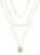Turandoss Dainty Layered Choker Necklace, Handmade Y Pendant Necklace Multilayer Bar Disc Necklace Adjustable Layering Choker Necklaces for Women