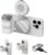 TELESIN Fun Shot Magnetic Phone Camera Grip + C03 Magnetic Selfie Light (Silver) Bundle Kit Compatible with iPhone Magsafe & Android, Creator Kit for Selfies/Photography/TikTok/Zoom Calls/Video