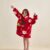 Wearable Blanket for Kids, Cozy Wearable Blanket Hoodie for Teens Girls Boys, Warm Blankets Sweatshirt Gift for Teenage, Hoodie Blankets with Sleeves and Giant Pocket – Printing Christmas