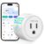 KimPump WiFi Smart Plugs, App Controlled Plug Compatible with Alexa and Google Home, Wireless Outlet Plug with Timer & Schedule, 2.4GHz Wi-Fi Only Smart Socket Outlet FCC Listed for Home