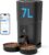 PAPIFEED Automatic Cat Feeder 2 Cats, 2.4G WiFi Cat Food Dispenser with App, 7L Slow Feeder Timed Cat Feeder for Dry Food, 10 Meals/Day, 12 Portions/Meal, Smart Pet Feeder for Small Dog