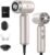 slopehill Dual Voltage Travel Mini Hair Dryer, Lightweight Ionic Blow Dryer, Professional Fast Drying, Compact Portabe Quiet Hairdryer with Magnetic Diffuser for Women, International European 100-240V