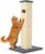32″ Tall Cat Scratching Post for Large Indoor Cats & Kittens, Cat Scratcher with Extra Large Stable Base and Natural Sisal, Sturdy Cat Scratch Post to Protect Furniture & Couch, Grey