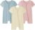 Baby Romper 3 Pack Bamboo Rayon Footless Short Sleeve Zipper Romper