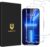 UNBREAKcable 2-Pack Screen Protector for iPhone 14/13/13 Pro Military-Grade Shatterproof Tempered Glass [9H+ Hardness] [Easy Installation Frame] [99.99% HD Clear] for Apple iPhone 13 Pro/13/14