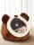 Lcybem Cat Beds for Indoor Cats – Cat Bed Cave with Removable Washable Cushioned Pillow, Soft Plush Premium Cotton No Deformation Pet Bed, Roomy Bear cat House Design, Multiple Sizes-L
