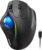 TECKNET Pro Wireless Trackball Mouse, Bluetooth Mouse with Ergonomic Thumb Control, USB-C Rechargeable, RGB Light Mice with Adjustable DPI, 3-Device Connectivity (BT or 2.4G),for PC/Mac/Laptop – Black