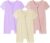 Baby Romper 3 Pack Bamboo Rayon Footless Short Sleeve Zipper Romper
