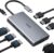USB C Docking Station Dual Monitor Adapter for Dell HP, Laptop Docking Station 3 Monitors Quad Display USB C Hub Dongle to 4K HDMI+DP+VGA,3 USB2.0,100W PD,8 in 1 Thunderbolt Dock for Lenovo,Surface