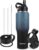 40oz Water Bottles Insulated with Straw,Leak Proof Water Bottles Fit in Car Cup Holder，Mens Water Bottle Stainless Steel for Gym,Hiking,Travel，Sport,Bpa free
