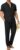 JMIERR Men Texture 2 Piece Outfit Short Sleeve Lightweight Beach Button Down Shirt Casual Pant Sets with Pocket