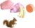 Tfwadmx Lava Block Chew Toys Teeth Grinding Pet Lava Block Calcium Stone for Chinchilla Hamster Mouse Squirrels and Small pet 4 Pack