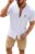 SOLY HUX Men’s Casual Tracksuit Button Down Shirt and Drawstring Waist Short Sets Summer 2 Piece Outfits