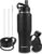 40oz Water Bottles Insulated with Straw,Leak Proof Water Bottles Fit in Car Cup Holder，Mens Water Bottle Stainless Steel for Gym,Hiking,Travel，Sport,Bpa free