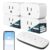 Linkind Matter Smart Plug with Remote, Work with Apple Home, Siri, Alexa, Google Home, SmartThings, Smart Outlet 15A/1800W Max, Smart Automation, Remote Control,Timer&Schedule, 2.4G Wi-Fi, 4 Pack