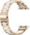 Wearlizer Compatible with Apple Watch Band 38/40/41/42mm Fashion Wristband Women, Stainless Steel + Resin Metal Replacement for iWatch Series 11 10 9 8 7 6 5 4 3 SE/Ultra 3 2 1-RoseGold+Starlight