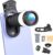 38X Phone Camera Lens for iOS and Android Cellphones, Telephoto Zoom Mobile Phone Lens with All-Purpose Phone Holder for Picture & Video Taking