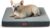 Bedsure Memory Foam Dog Bed for Small Dogs – Orthopedic Pet Beds for Crate with Removable Washable Cover and Nonskid Bottom – Plush Flannel Fleece Top Pet Mat, Grey
