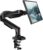 HUANUO FlowLift Single Monitor Mount, 13 to 32 Inch Monitor Arm, Adjustable Monitor Stand, Vesa Mount with Clamp and Grommet Base – Fits 4.4 to 19.8lbs LCD Computer Monitors