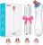 GERY Blackhead Remover Vacuum Pore, Black Head Remover for Face Pimple Skin Cleaner Tools Kit, Electric Comedone Facial Whitehead Extractor with Red & Blue Light, 3 Suction Levels 4 Probes