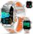 Military Smart Watch for Men, 2.01” Fitness Tracker with 1200mAh Battery Life, Bluetooth Calling, Flashlight, 5ATM Waterproof, Heart Rate & Sleep Tracking, 110+ Sports Modes for Android & iPhone