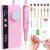 Alety Nail Drill Professional 45000RPM Electric Nail File Kit, Upgraded AC450F Nail Drill Machine for Acrylic Gel Nails, Rechargeable Salon-Grade E-File Set, Manicure Nail Tools with 11 Gold Bits
