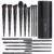 BS-MALL Makeup Brush Set 18 Pcs Premium Synthetic Foundation Powder Concealers Eye shadows Blush Makeup Brushes with black case (C-Black）