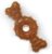 Nylabone Ring Bone Chew Toy for Puppies, Puppy Teething Toys, Puppy Enrichment Toys, Chicken Flavor, X-Small Dogs – Up to 15 lbs, 1 Count