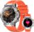 Military Smart Watch for Men 1,43″ HD AMOLED Display(Answer/Make Call) 420mAh Battery Smart Watches IP68 Waterproof for Android/iOS 100+Sports Modes/Heart Rate/Sleep Silver