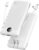 VRURC Portable Charger with Cables and Wall Plug | Power Bank with Cords | 10000mAh Portable Charger with AC Plug | External Battery Pack (Pure White)