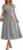 ANRABESS Womens Summer Midi Dress Striped Casual Short Sleeve Crewneck Empire Waist 2026 Flowy Long Beach Dress with Pockets