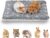 Guinea Pig Bedding Washable, Rabbit Bunny Bed Mat Guinea Pig Pee Pads Bedding Soft Rabbit Beddings Cage Liner Reversible Small Animal Beds Pad for Bunny Cat Rabbits Hamster, 13 X 10 Inch