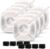16Pcs Pet Fountain Filters Replacement, Compatible with 95Oz/2.8L Dog & Cat Water Fountain, 8 Carbon + 8 Sponge Filters