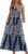 WIHOLL Summer Dresses for Women Flowy Casual Midi Dress Beach Vacation Sundresses with Pockets